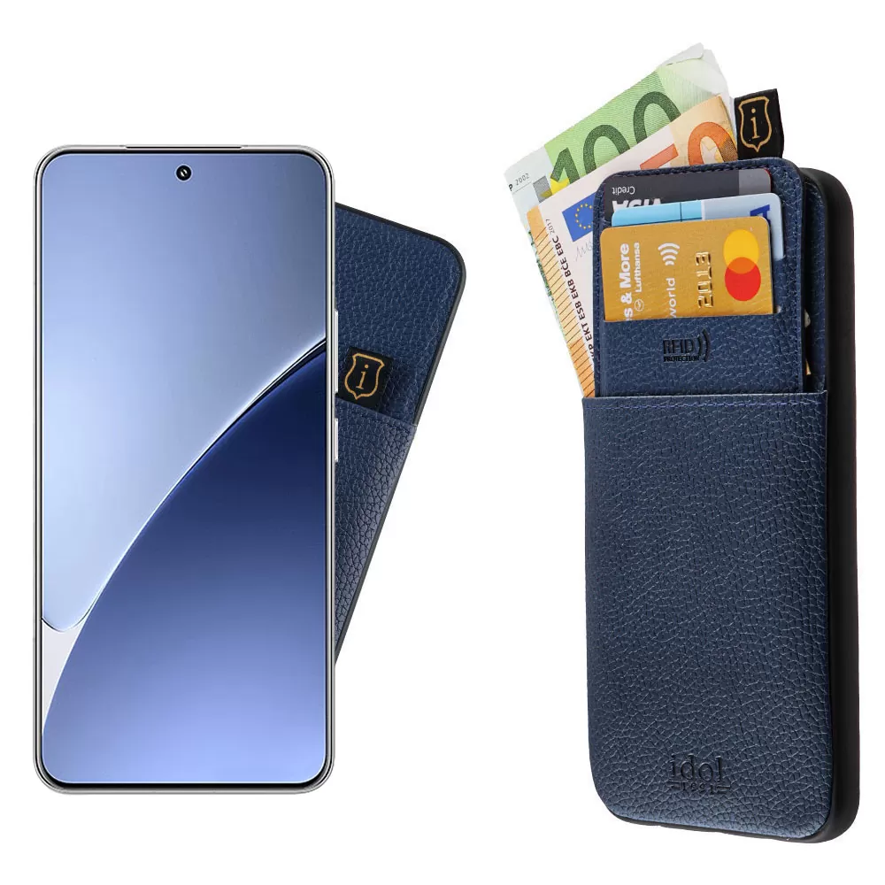 IDOL 1991 ΘΗΚΗ XIAOMI 15 PRO 5G 6.73" ANTI-RFID LEATHER SMART WALLET CAMERA GUARD BLUE