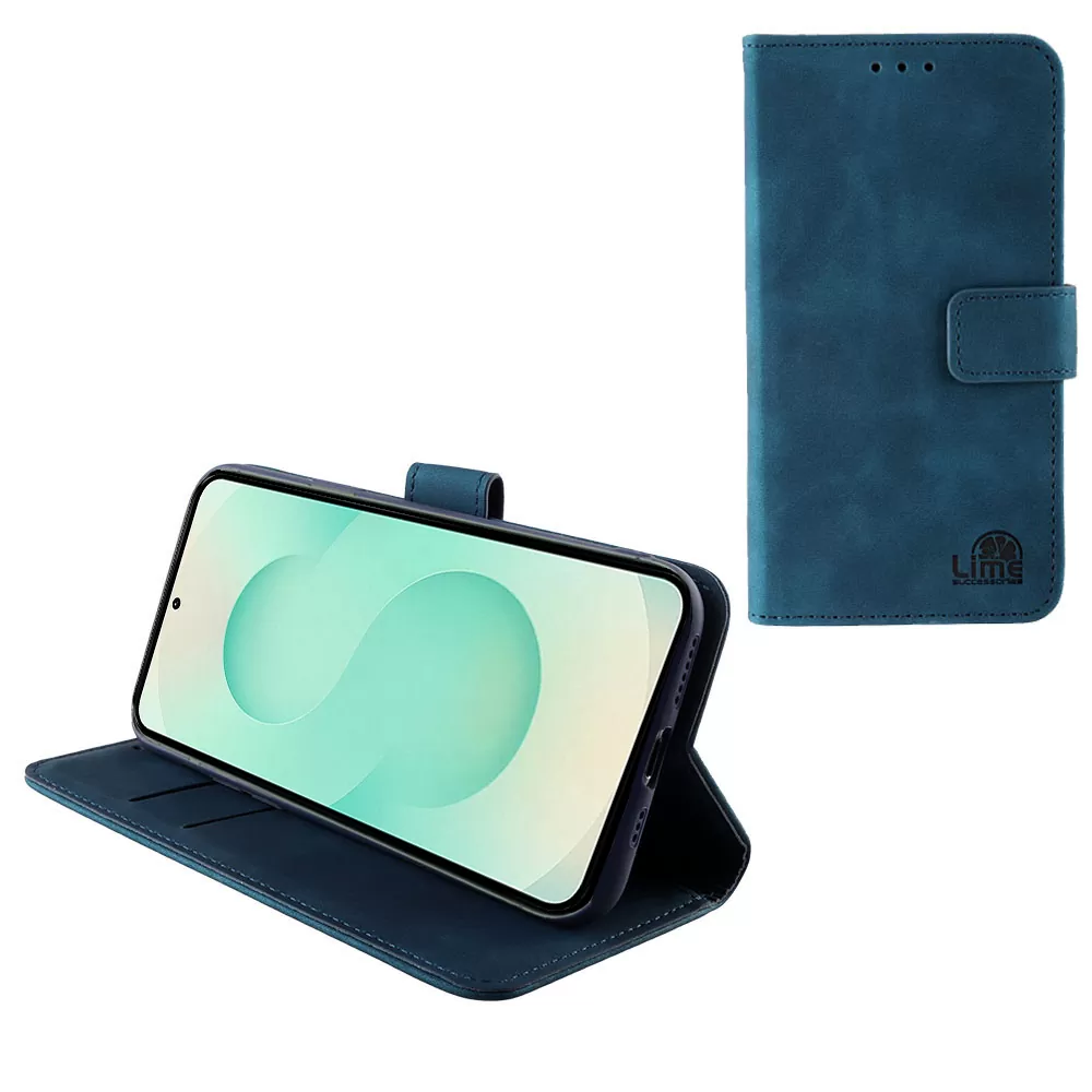 LIME ΘΗΚΗ SAMSUNG S25 PLUS 5G S936 6.7" ESSENTIAL MAGNET BOOK STAND CLIP DARK BLUE