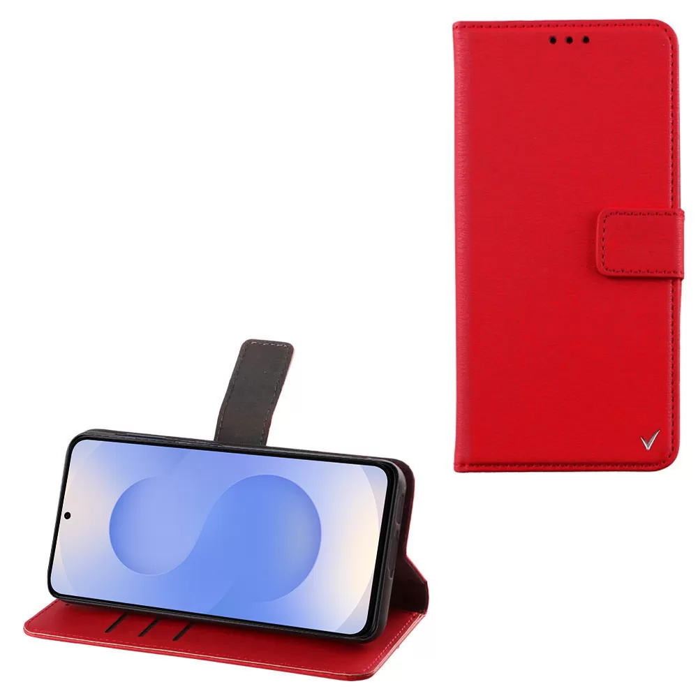VOLTE-TEL ΘΗΚΗ SAMSUNG S25 5G S931 6.2" ALLURE MAGNET BOOK STAND CLIP RED