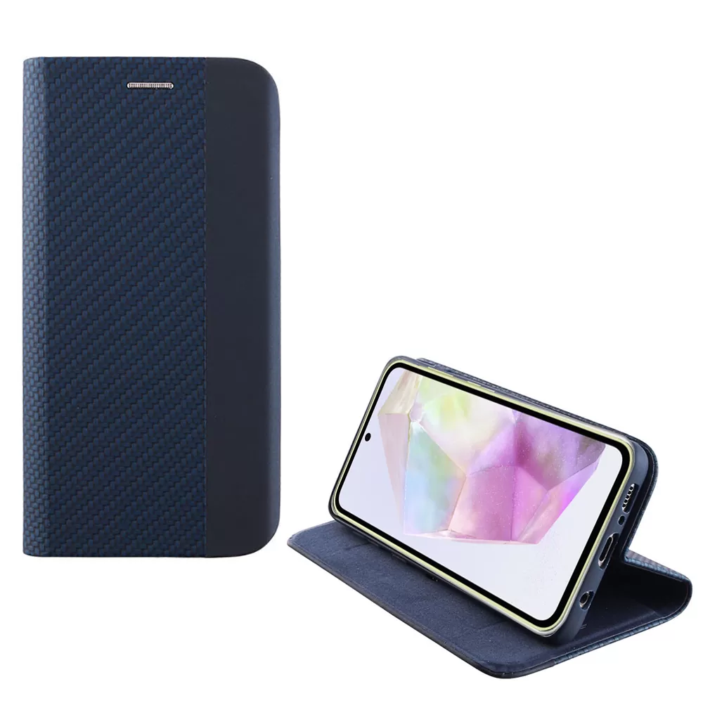 IDOL 1991 ΘΗΚΗ SAMSUNG A36 5G A366 6.7" ELITE ANTI-RFID BOOK STAND BLUE