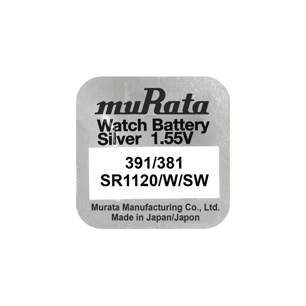 MURATA ΜΠΑΤΑΡΙΕΣ ΡΟΛΟΓΙΟΥ SR55/LR55/191/LR1120/AG8 1.5V ALKALINE 1/BLISTER - Image 2