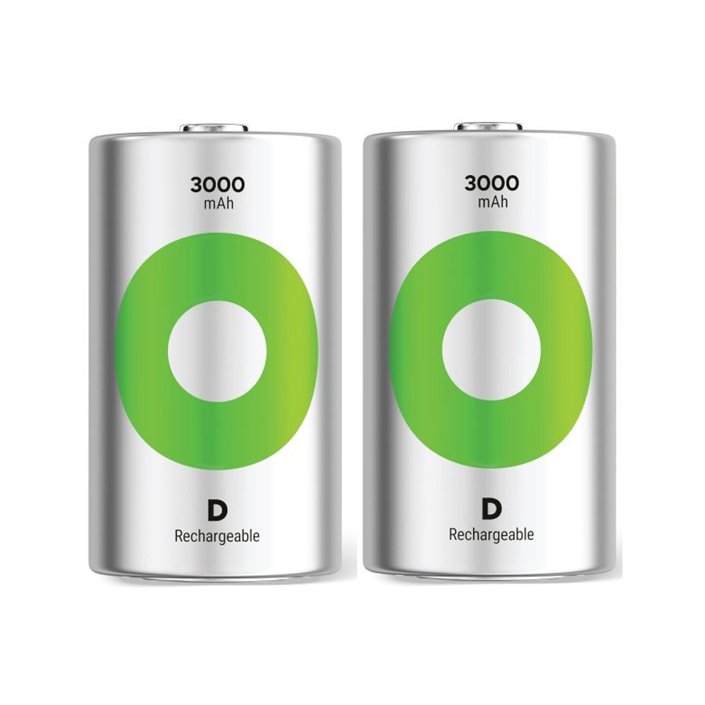GP ΜΠΑΤΑΡΙΕΣ ΕΠΑΝΑΦΟΡΤΙΖΟΜΕΝΕΣ D/HR20 1.2V 3000mAh Ni-MH RECYKO READY TO USE 2/BLISTER - Image 2