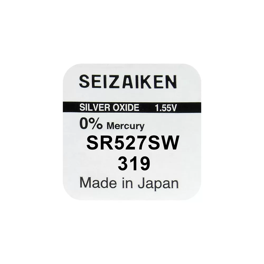 SEIZAIKEN SEIKO ΜΠΑΤΑΡΙΕΣ ΡΟΛΟΓΙΟΥ SR67/319/SR527SW 1.55V SILVER OXIDE 1 ΤΕΜ/BLISTER - Image 2