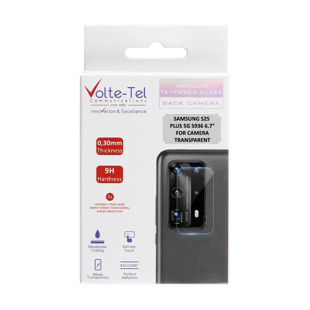 VOLTE-TEL TEMPERED GLASS SAMSUNG S25 PLUS 5G S936 6.7" 9H 0.25mm 3D CURVED FOR CAMERA TRANSPARENT - Image 2