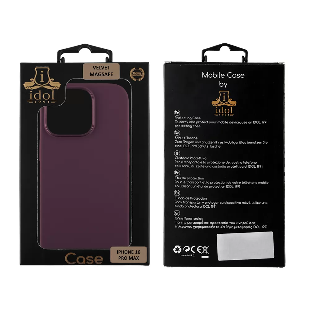 IDOL 1991 ΘΗΚΗ IPHONE 16 PRO MAX 6.9" VELVET MAGSAFE TPU CAMERA GUARD PLUM - Image 2