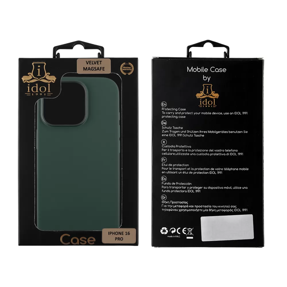 IDOL 1991 ΘΗΚΗ IPHONE 16 PRO 6.3" VELVET MAGSAFE TPU CAMERA LAKE GREEN - Image 2