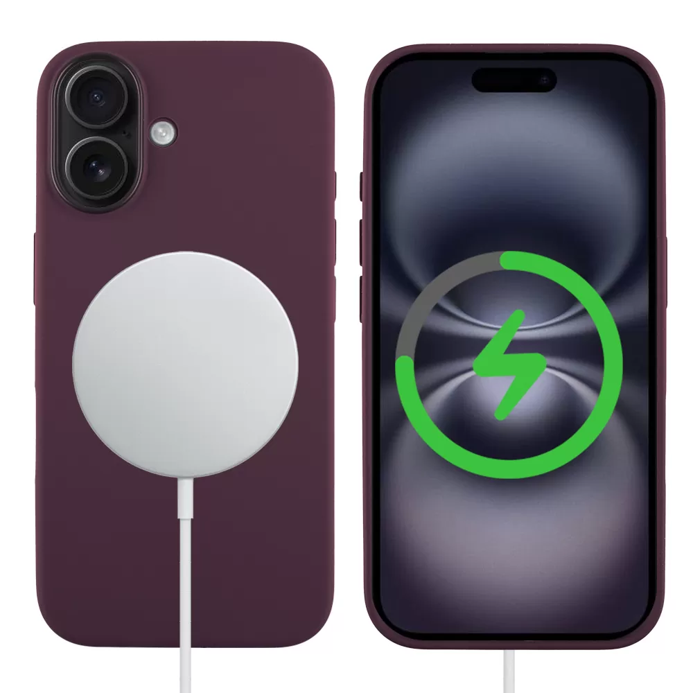 IDOL 1991 ΘΗΚΗ IPHONE 16 6.1" VELVET MAGSAFE TPU CAMERA GUARD PLUM - Image 6