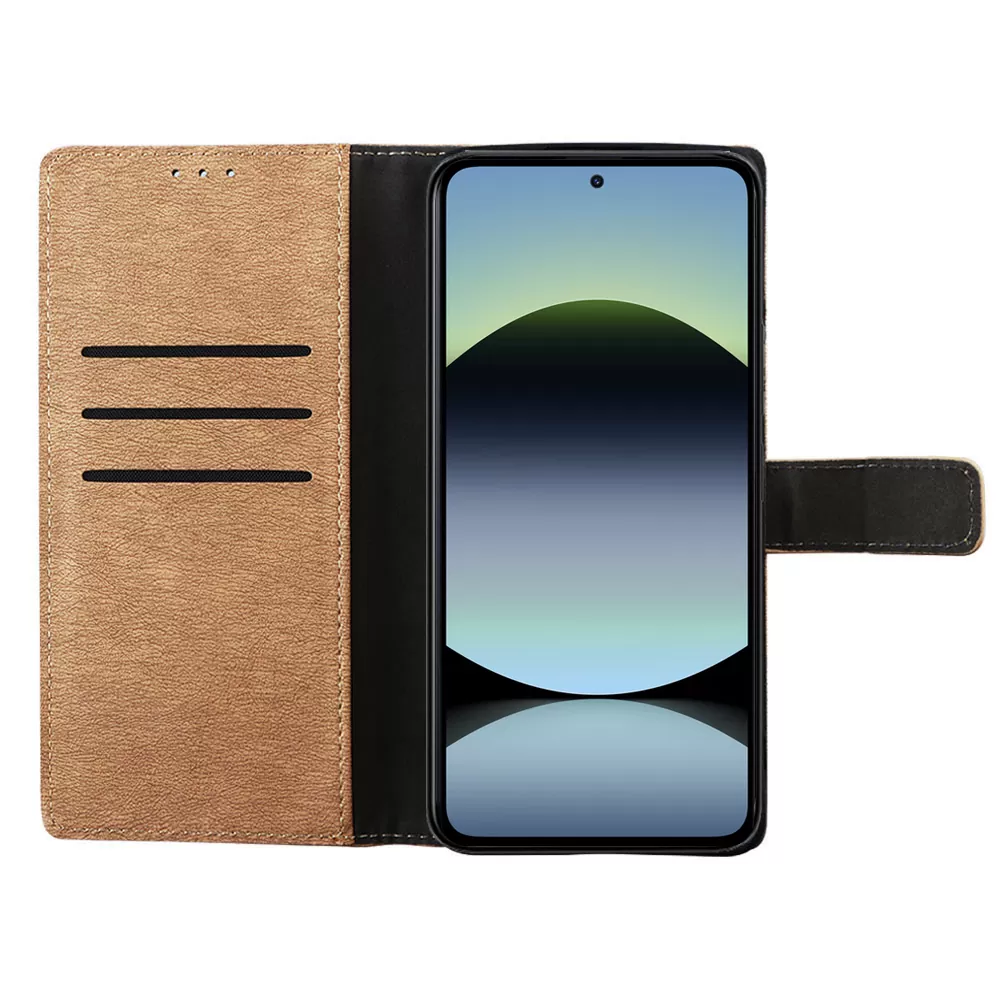 VOLTE-TEL ΘΗΚΗ XIAOMI REDMI NOTE 14 4G 6.67" ALLURE MAGNET BOOK STAND CLIP GOLD - Image 6