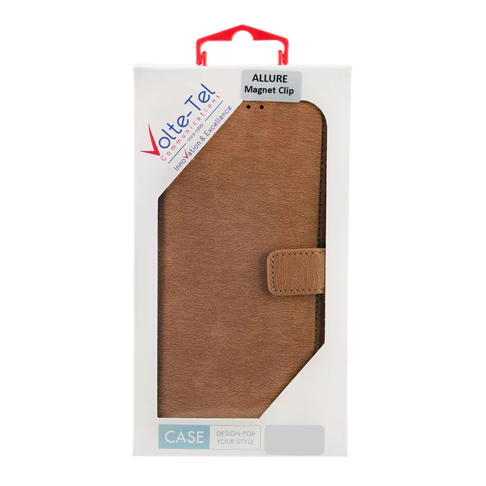 VOLTE-TEL ΘΗΚΗ XIAOMI REDMI NOTE 14 4G 6.67" ALLURE MAGNET BOOK STAND CLIP GOLD - Image 2