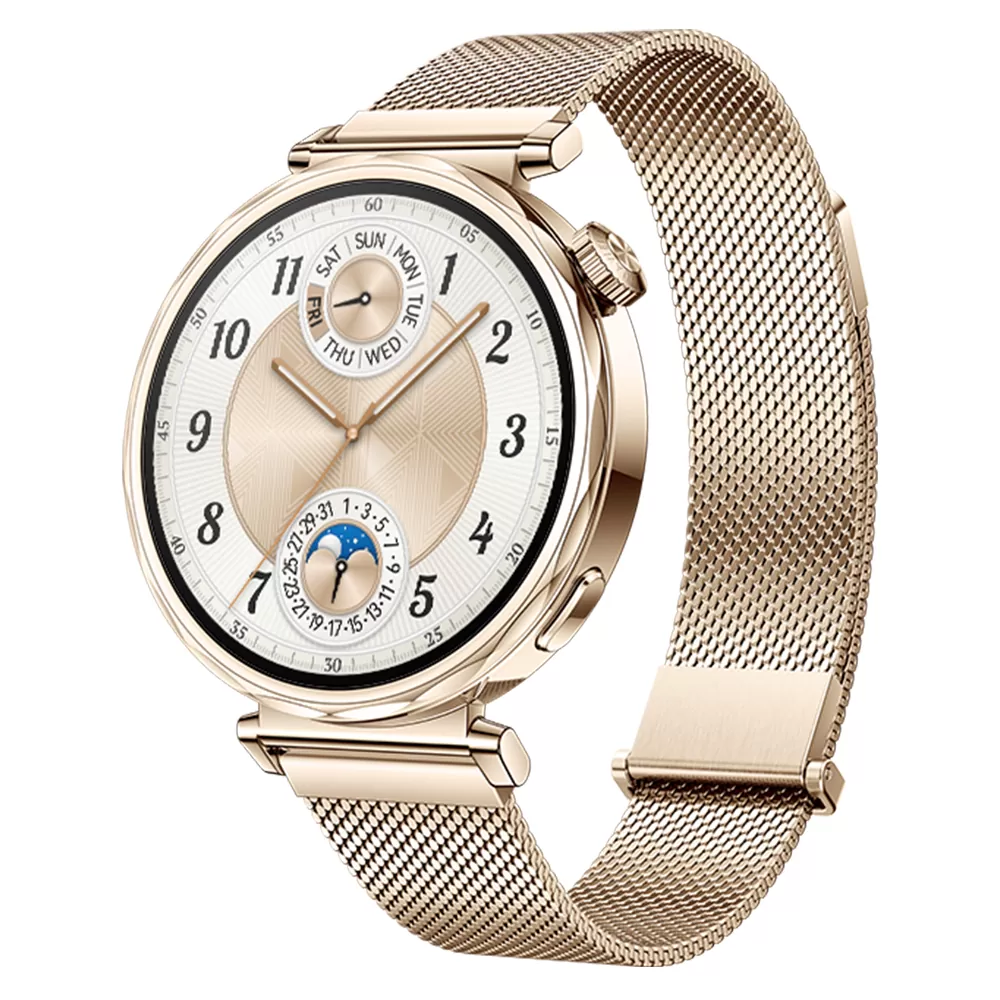 SMART WATCH HUAWEI GT 5 41MM 1.32" 55020DJQ ΑΔΙΑΒΡΟΧΟ (LIGHT GOLD MILANESE STRAP) GR - Image 6