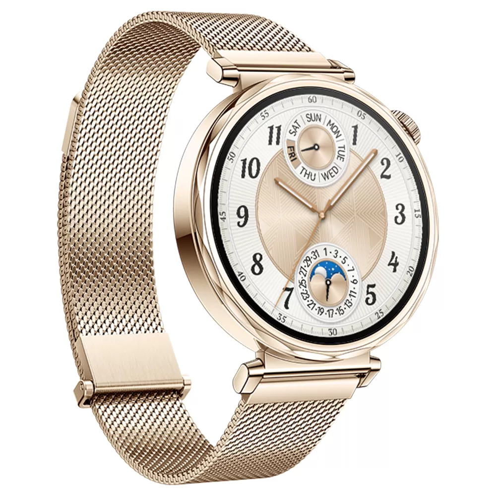SMART WATCH HUAWEI GT 5 41MM 1.32" 55020DJQ ΑΔΙΑΒΡΟΧΟ (LIGHT GOLD MILANESE STRAP) GR - Image 5
