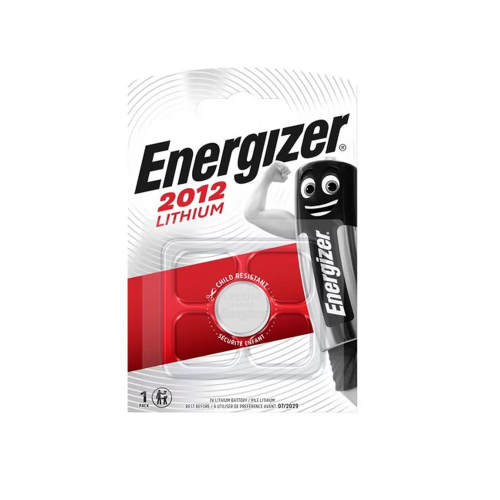 ENERGIZER ΜΠΑΤΑΡΙΕΣ ΝΟΜΙΣΜΑΤΟΣ ΛΙΘΙΟΥ CR2012 3V Li-ion 1/BLISTER