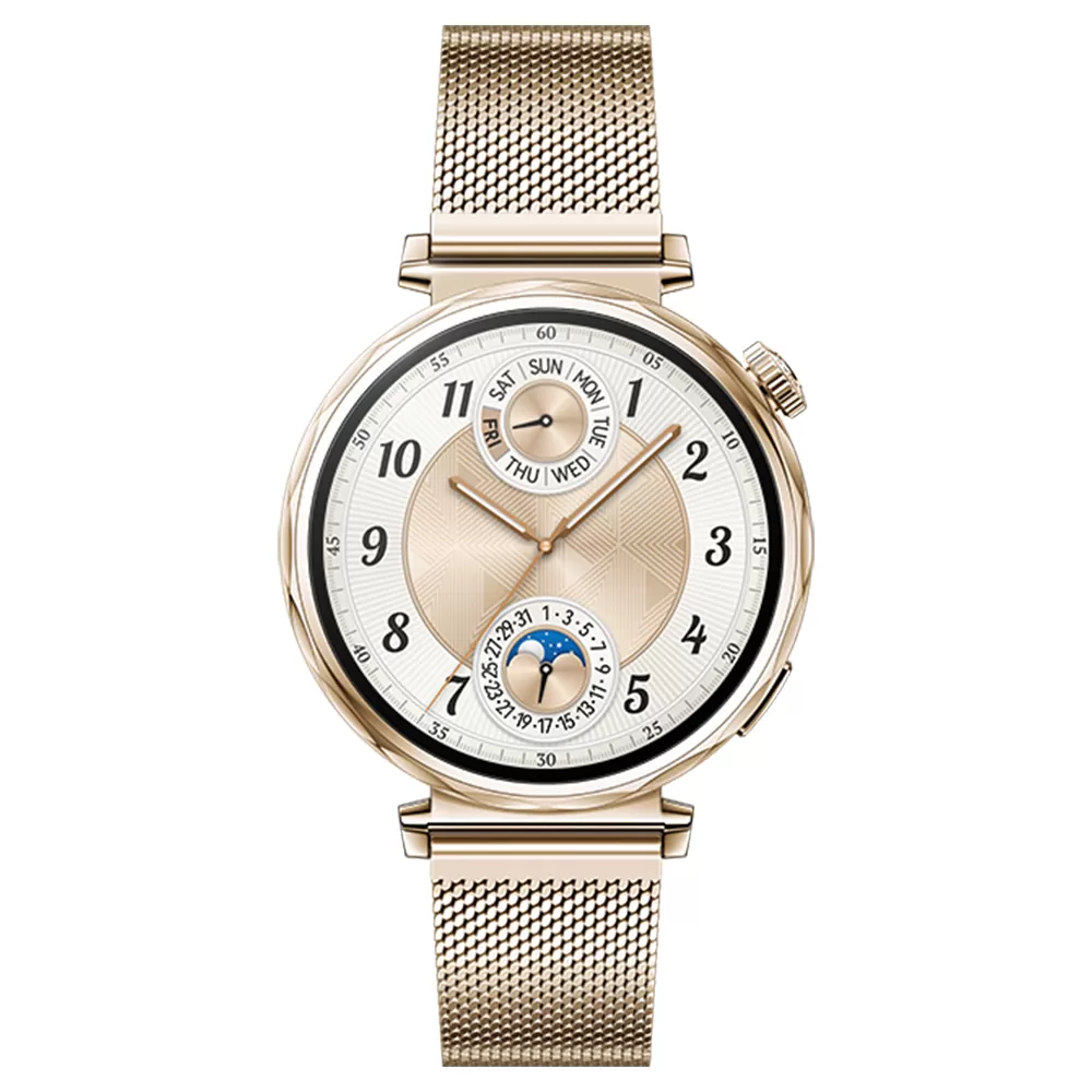 SMART WATCH HUAWEI GT 5 41MM 1.32" 55020DJQ ΑΔΙΑΒΡΟΧΟ (LIGHT GOLD MILANESE STRAP) GR