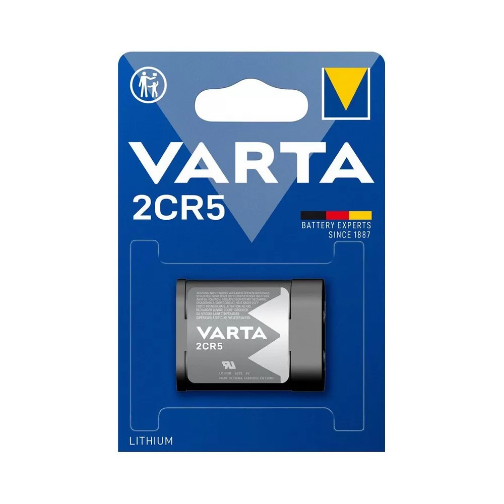 VARTA ΜΠΑΤΑΡΙΕΣ ΦΩΤΟΓΡΑΦΙΚΗΣ ΛΙΘΙΟΥ 2CR5/DL245 6V Li-ion 1/BLISTER