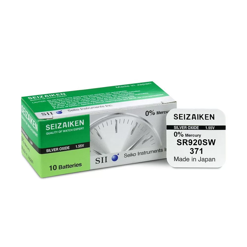 SEIZAIKEN SEIKO ΜΠΑΤΑΡΙΕΣ ΡΟΛΟΓΙΟΥ SR69/371/370/SR920SW/G6/AG6 SILVER 1.55V OXIDE 1 ΤΕΜ/BLISTER