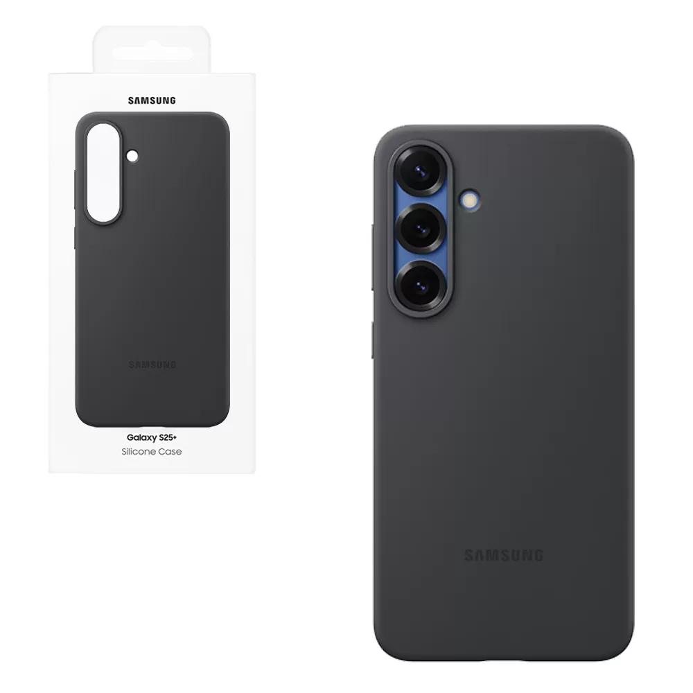 ΘΗΚΗ SAMSUNG S25 PLUS 5G S936 SILICONE CASE EF-PS936CBEGWW BLACK PACKING OR