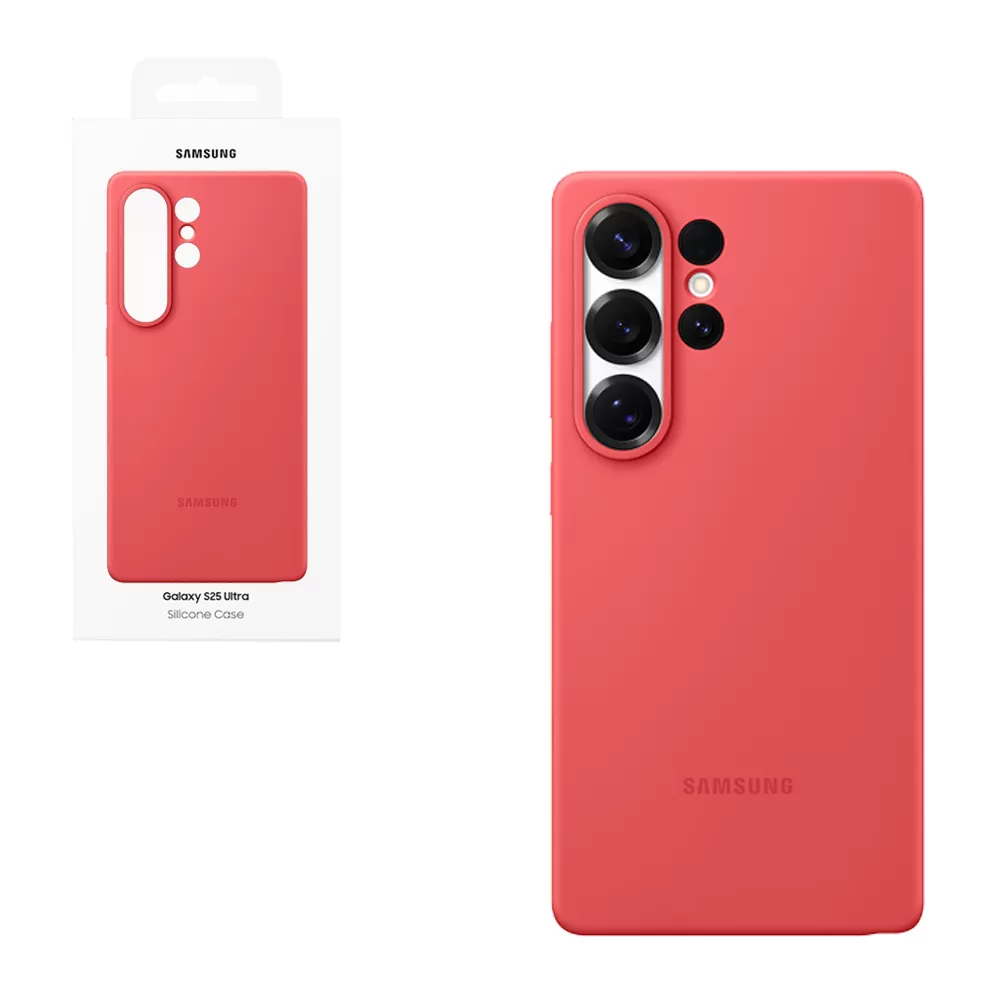 ΘΗΚΗ SAMSUNG S25 ULTRA 5G S938 SILICONE COVER EF-PS938CREGWW RED PACKING OR