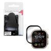 VOLTE-TEL TEMPERED PLEXI GLASS APPLE WATCH ULTRA 2 49mm 3D EDGE 1.92" 9H 0.30mm FULL COVER WITH INSTALLATION TOOL BLACK