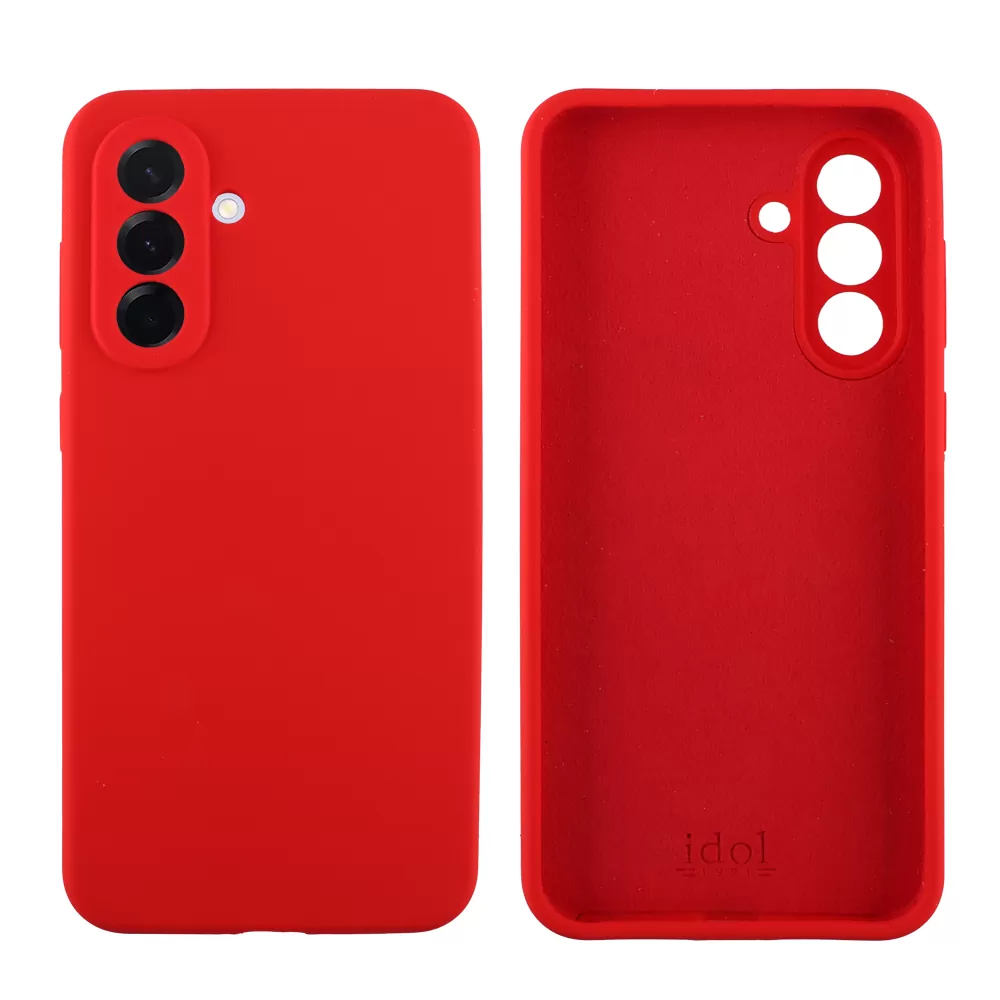 IDOL 1991 ΘΗΚΗ SAMSUNG A36 5G A366 6.7" VELVET ELITE TPU 4 SIDE FULL CAMERA PROTECTION RED