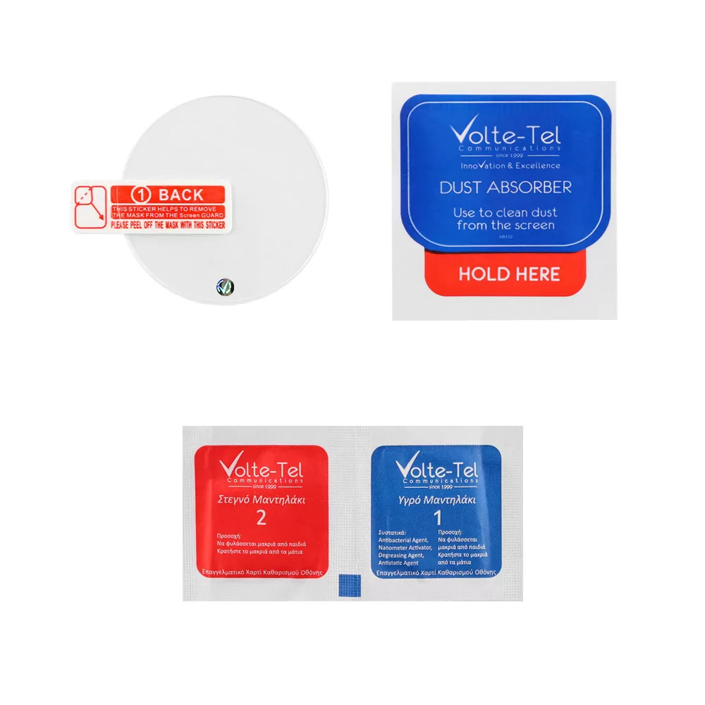 VOLTE-TEL TEMPERED GLASS OPPO WATCH X2 1.5" 9H 0.30mm 2.5D FULL GLUE FULL COVER - Image 3