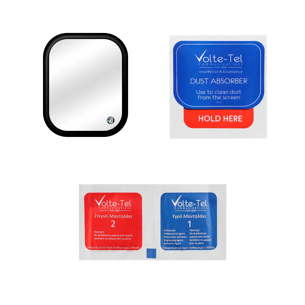 VOLTE-TEL TEMPERED PLEXI GLASS XIAOMI REDMI WATCH 5 3D EDGE 2.1" 0.30mm FULL GLUE FULL COVER BLACK - Image 3