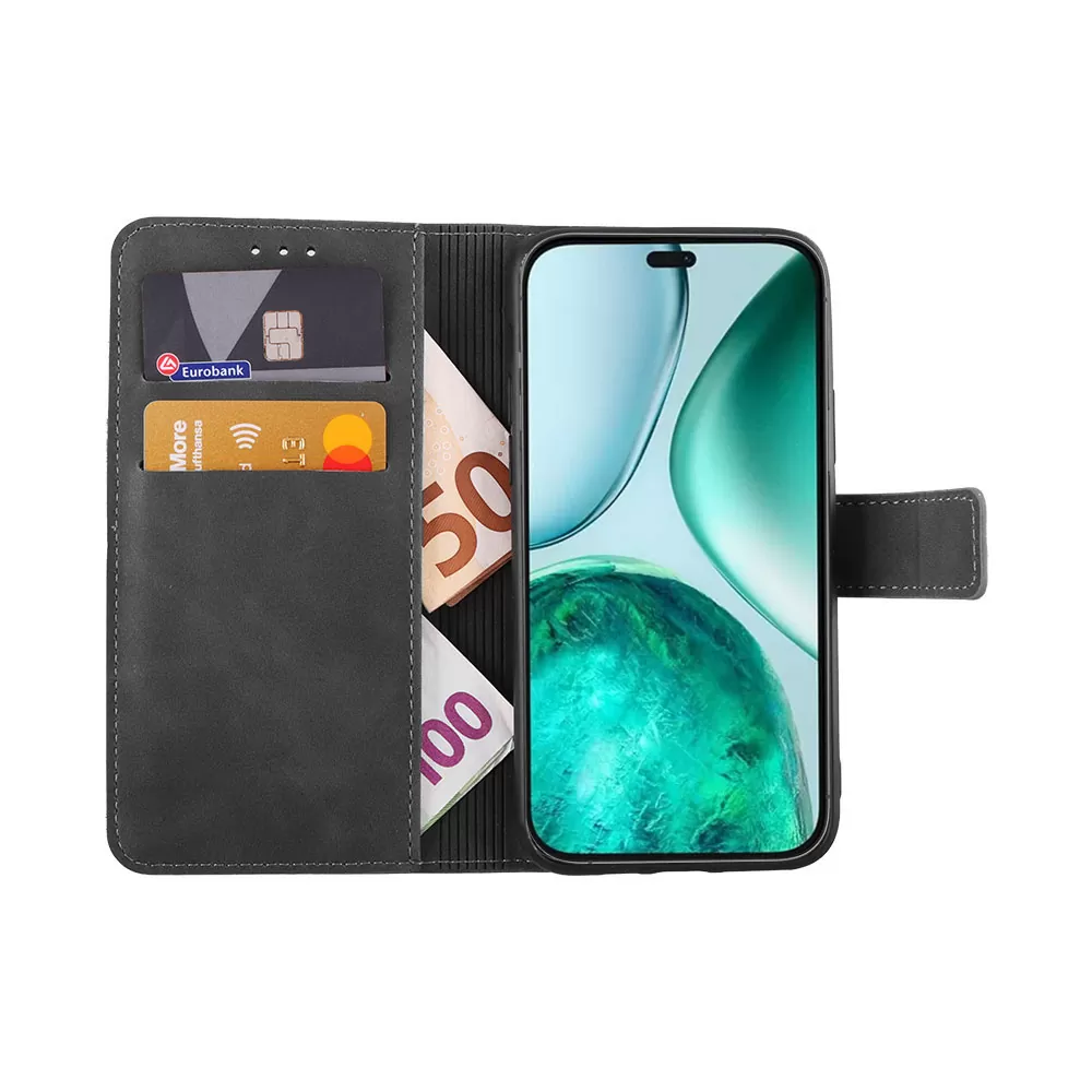 LIME ΘΗΚΗ HONOR X8C 6.7" ESSENTIAL MAGNET BOOK STAND CLIP GREY - Image 5
