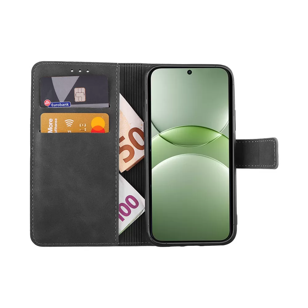 LIME ΘΗΚΗ HUAWEI NOVA 13 6.7" ESSENTIAL MAGNET BOOK STAND CLIP GREY - Image 5