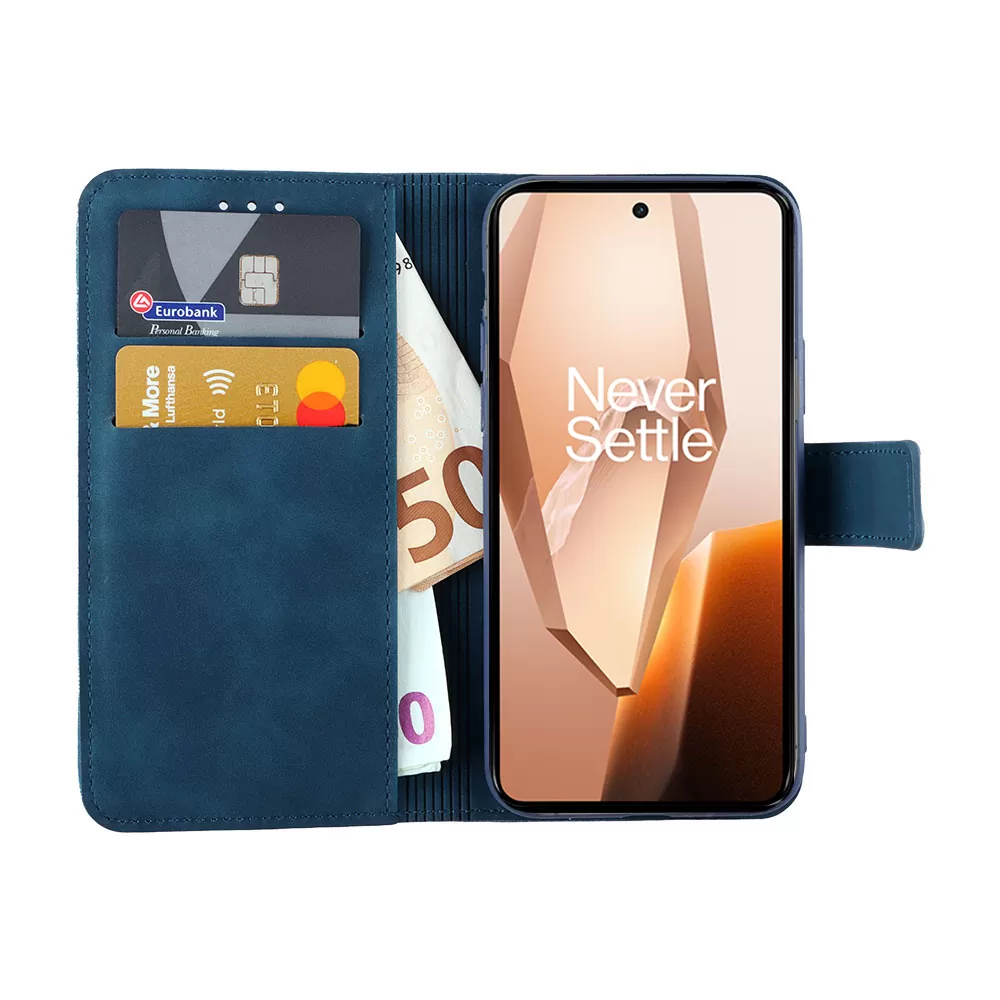 LIME ΘΗΚΗ ONEPLUS 13R 5G/ACE 5/ACE 5 PRO 6.78" ESSENTIAL MAGNET BOOK STAND CLIP DARK BLUE - Image 5