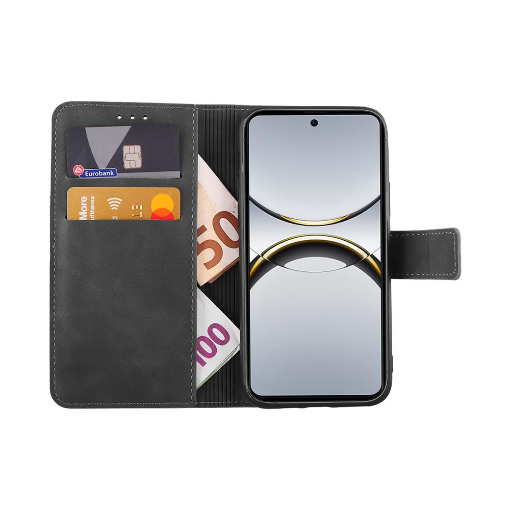 LIME ΘΗΚΗ OPPO FIND X8 PRO 5G 6.78" ESSENTIAL MAGNET BOOK STAND CLIP GREY - Image 5