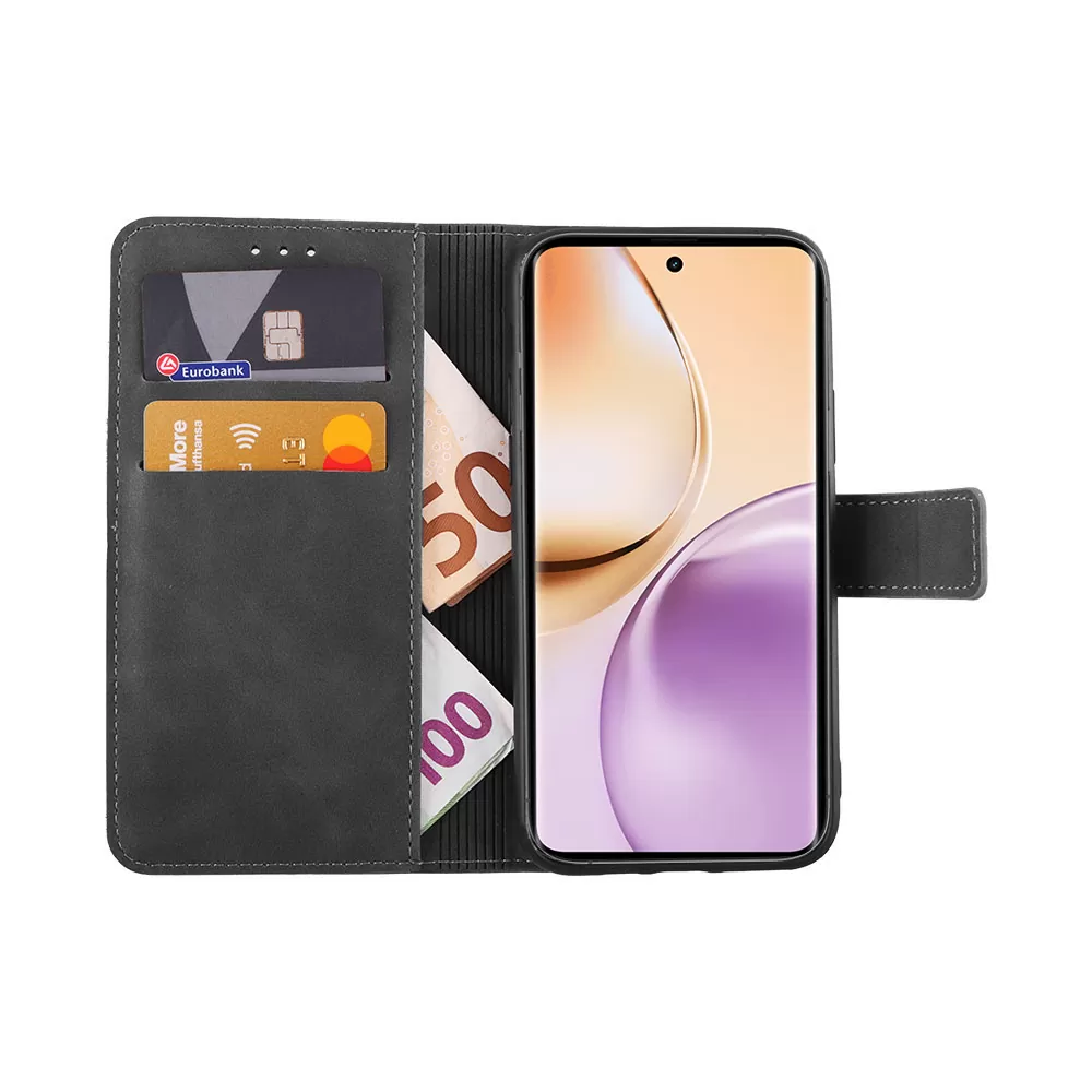LIME ΘΗΚΗ REALME 14 PRO 5G 6.77" ESSENTIAL MAGNET BOOK STAND CLIP GREY - Image 5