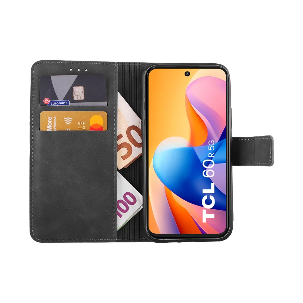 LIME ΘΗΚΗ TCL 60R 6.67" ESSENTIAL MAGNET BOOK STAND CLIP GREY - Image 5