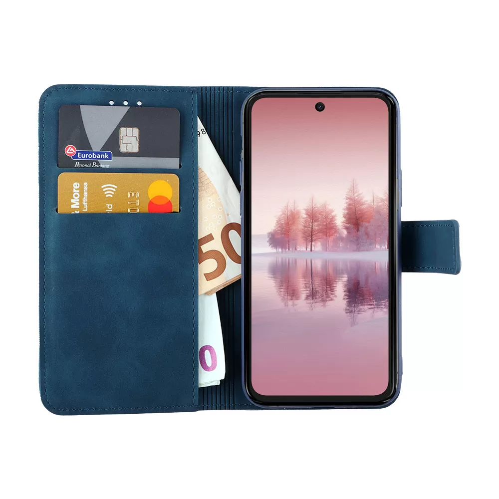 LIME ΘΗΚΗ TCL 60 SE NXTPAPER 6.67" ESSENTIAL MAGNET BOOK STAND CLIP DARK BLUE - Image 5