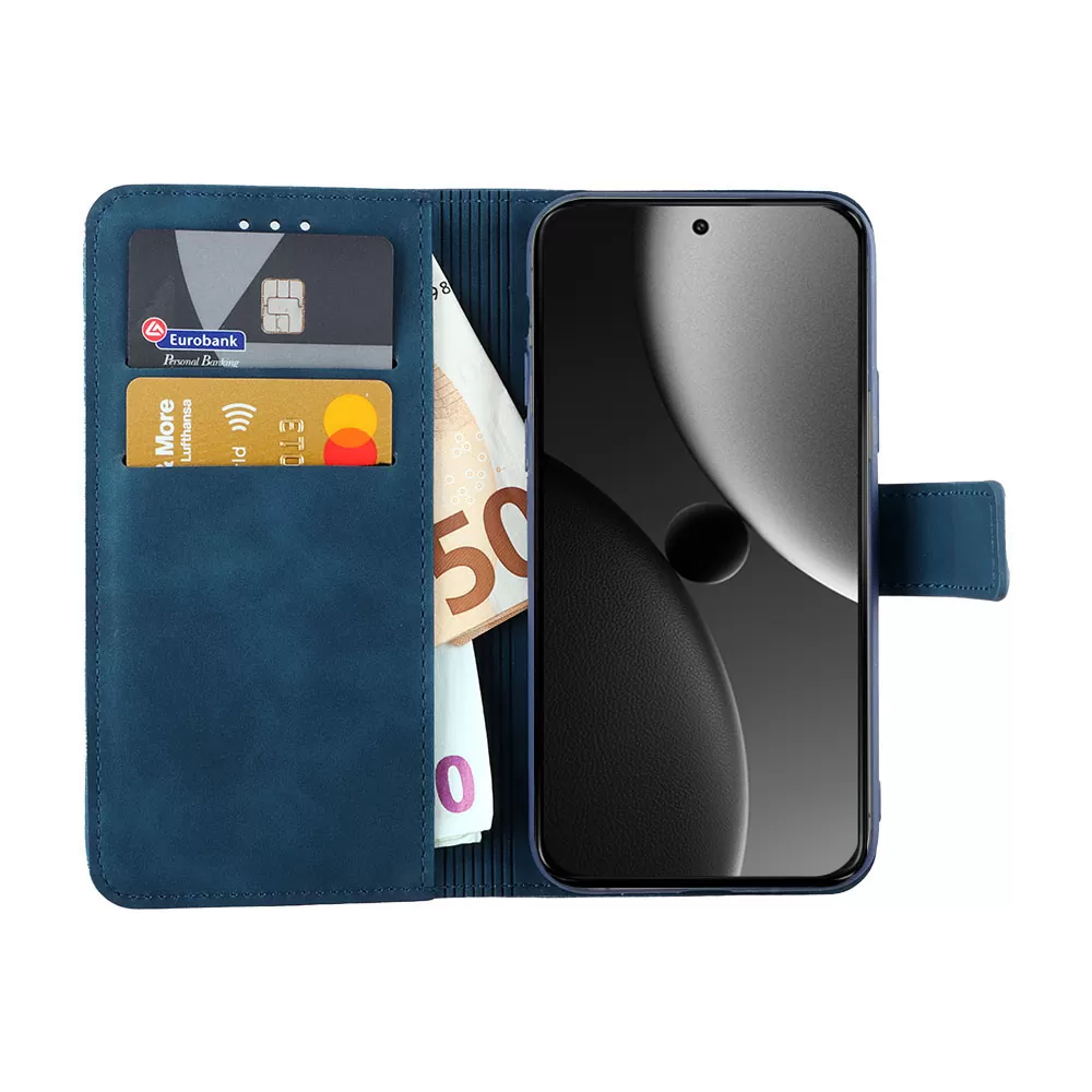 LIME ΘΗΚΗ XIAOMI 15 ULTRA 5G 6.73" ESSENTIAL MAGNET BOOK STAND CLIP DARK BLUE - Image 5