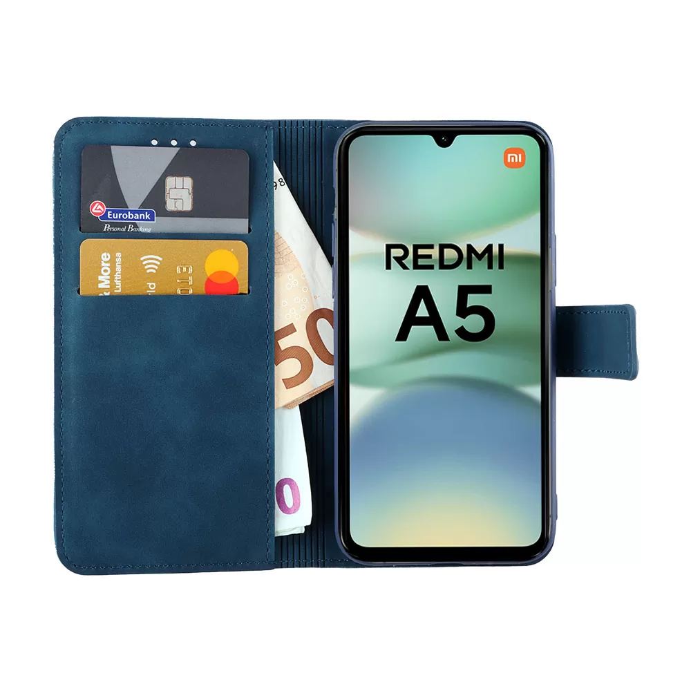 LIME ΘΗΚΗ XIAOMI REDMI A5 4G 6.88" ESSENTIAL MAGNET BOOK STAND CLIP DARK BLUE - Image 5