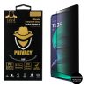 IDOL 1991 TEMPERED GLASS MOTOROLA MOTO G 5G 2025 6.7" 9H 0.25mm PRIVACY ANTISPY SEMI CURVED FULL GLUE BLACK