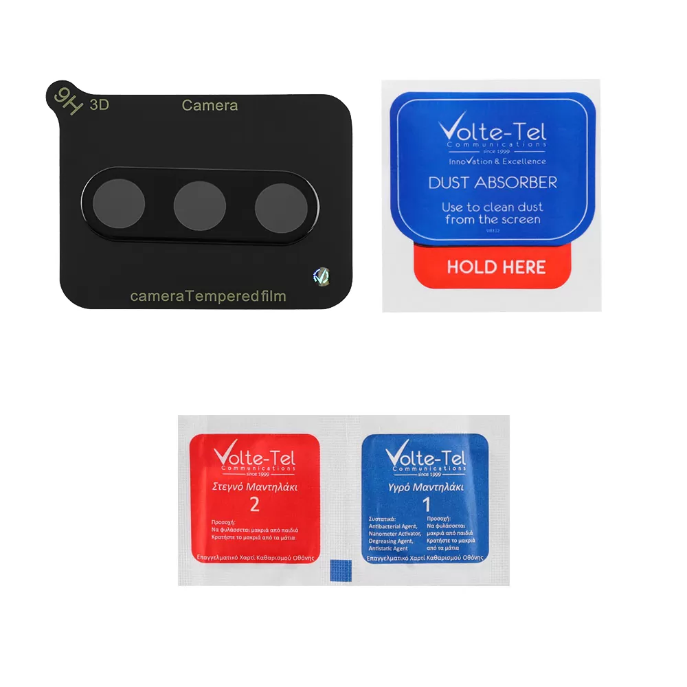 VOLTE-TEL TEMPERED GLASS SAMSUNG A26 5G A266 6.7" 9H 0.25mm 3D CURVED FOR CAMERA BLACK - Image 3