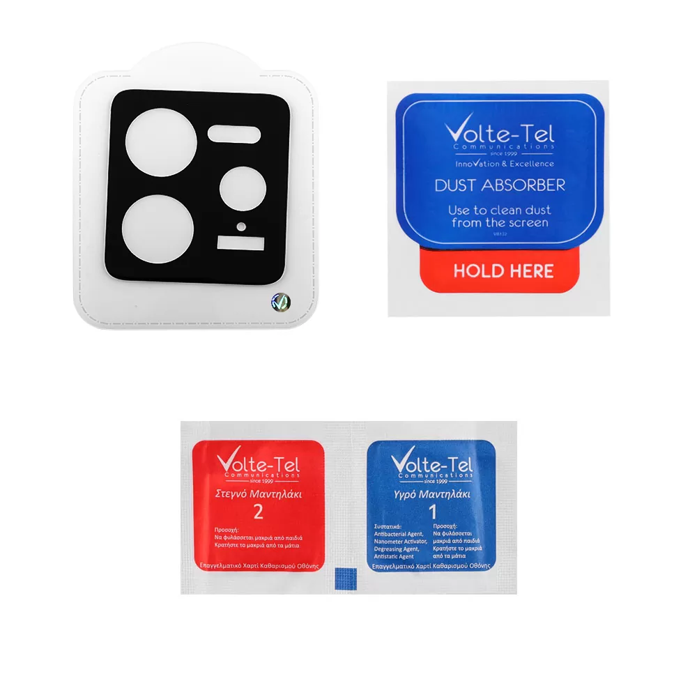 VOLTE-TEL TEMPERED GLASS REALME GT PRO 7 5G 6.78" 9H 0.25mm 3D CURVED FOR CAMERA BLACK - Image 3
