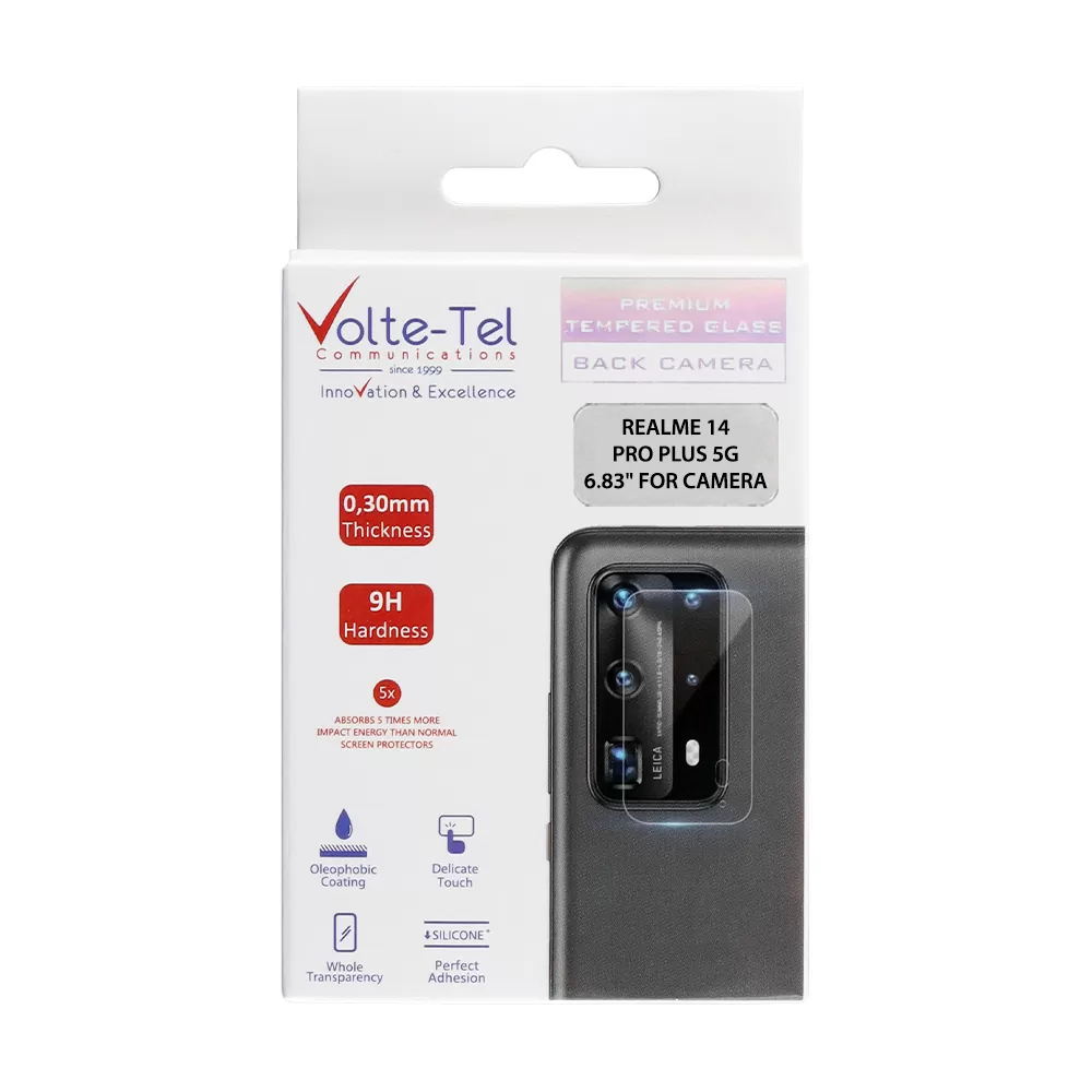 VOLTE-TEL TEMPERED GLASS REALME 14 PRO PLUS 5G 6.83" 9H 0.30mm FOR CAMERA - Image 2