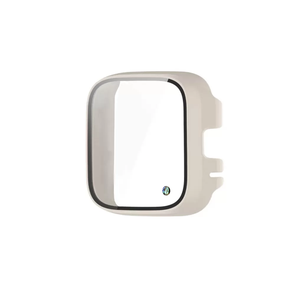 VOLTE-TEL TEMPERED GLASS XIAOMI REDMI WATCH 3 ACTIVE 1.75" 9H 0.30mm PC EDGE COVER WITH KEY 3D FULL GLUE FULL COVER OFF WHITE - Image 4