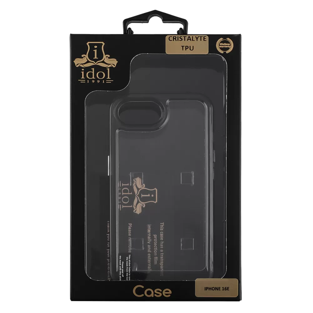 IDOL 1991 ΘΗΚΗ IPHONE 16E 6.1" CRISTALYTE TPU CAMERA GUARD ΔΙΑΦΑΝΗ ΓΚΡΙ - Image 2