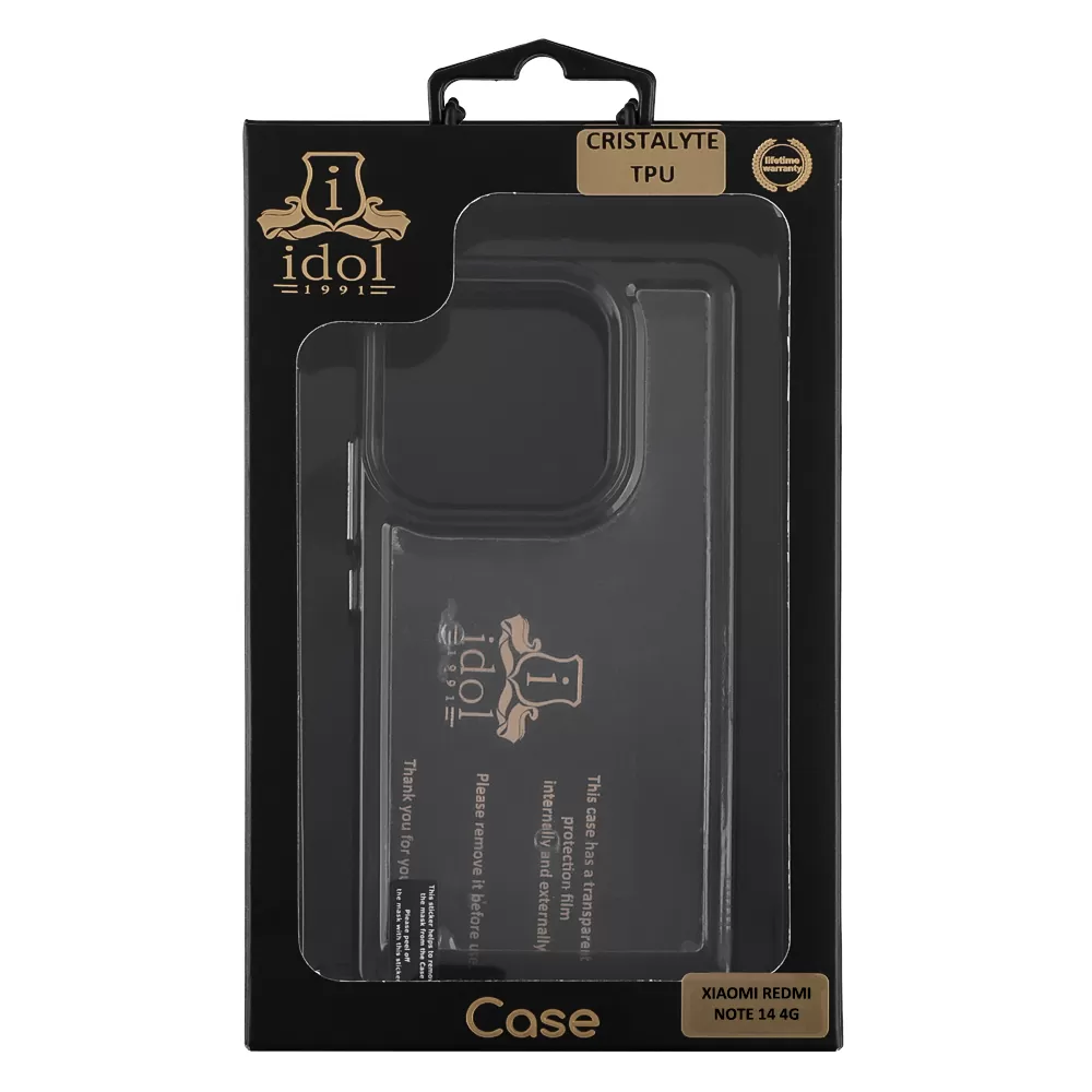 IDOL 1991 ΘΗΚΗ XIAOMI REDMI NOTE 14 4G 6.67" CRISTALYTE TPU CAMERA GUARD ΔΙΑΦΑΝΗ ΓΚΡΙ - Image 2