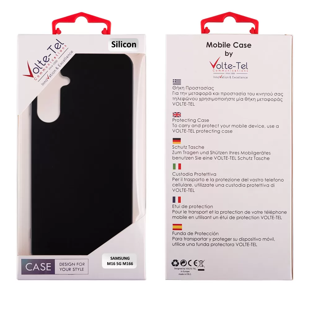 VOLTE-TEL ΘΗΚΗ SAMSUNG M16 5G M166 6.7" SILICON TPU CAMERA GUARD BLACK - Image 2