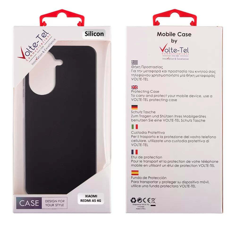 VOLTE-TEL ΘΗΚΗ XIAOMI REDMI A5 4G 6.88" SILICON TPU CAMERA GUARD BLACK - Image 2