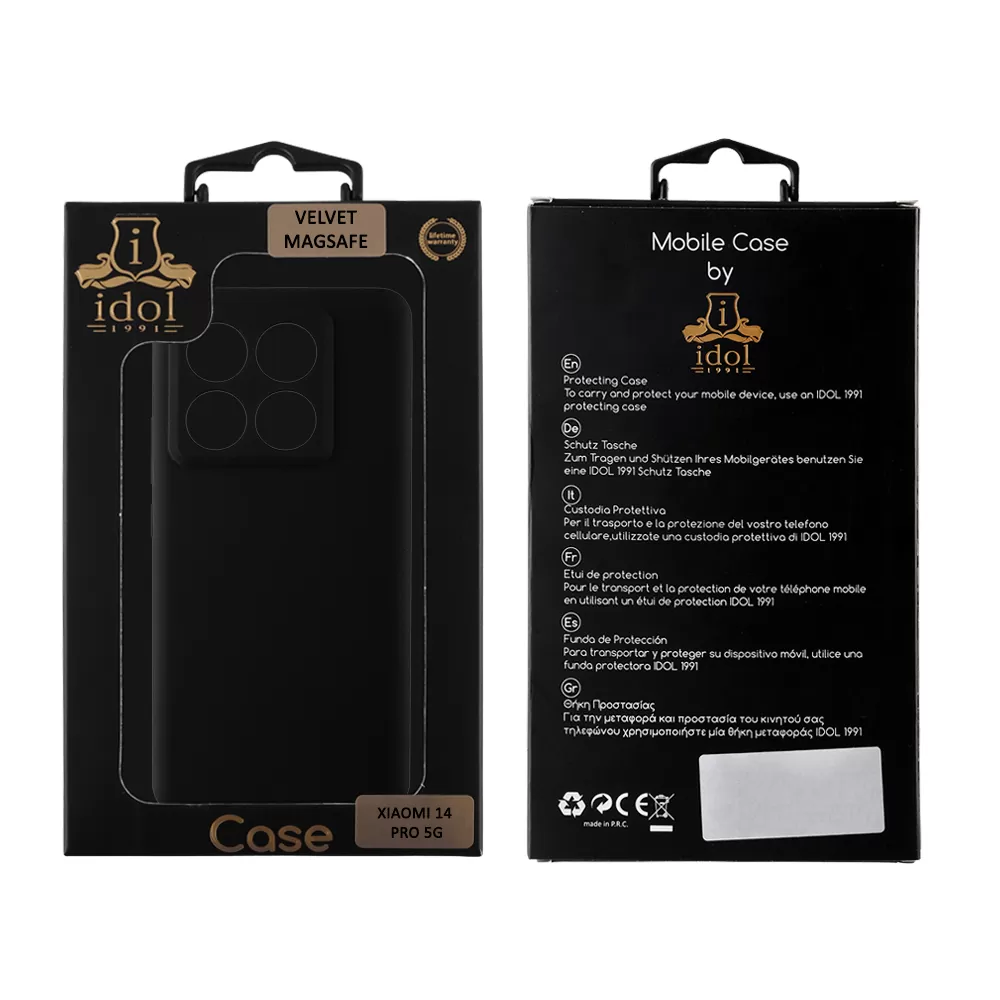 IDOL 1991 ΘΗΚΗ XIAOMI 14T PRO 5G 6.67" VELVET ELITE TPU 4 SIDE FULL CAMERA PROTECTION BLACK - Image 2
