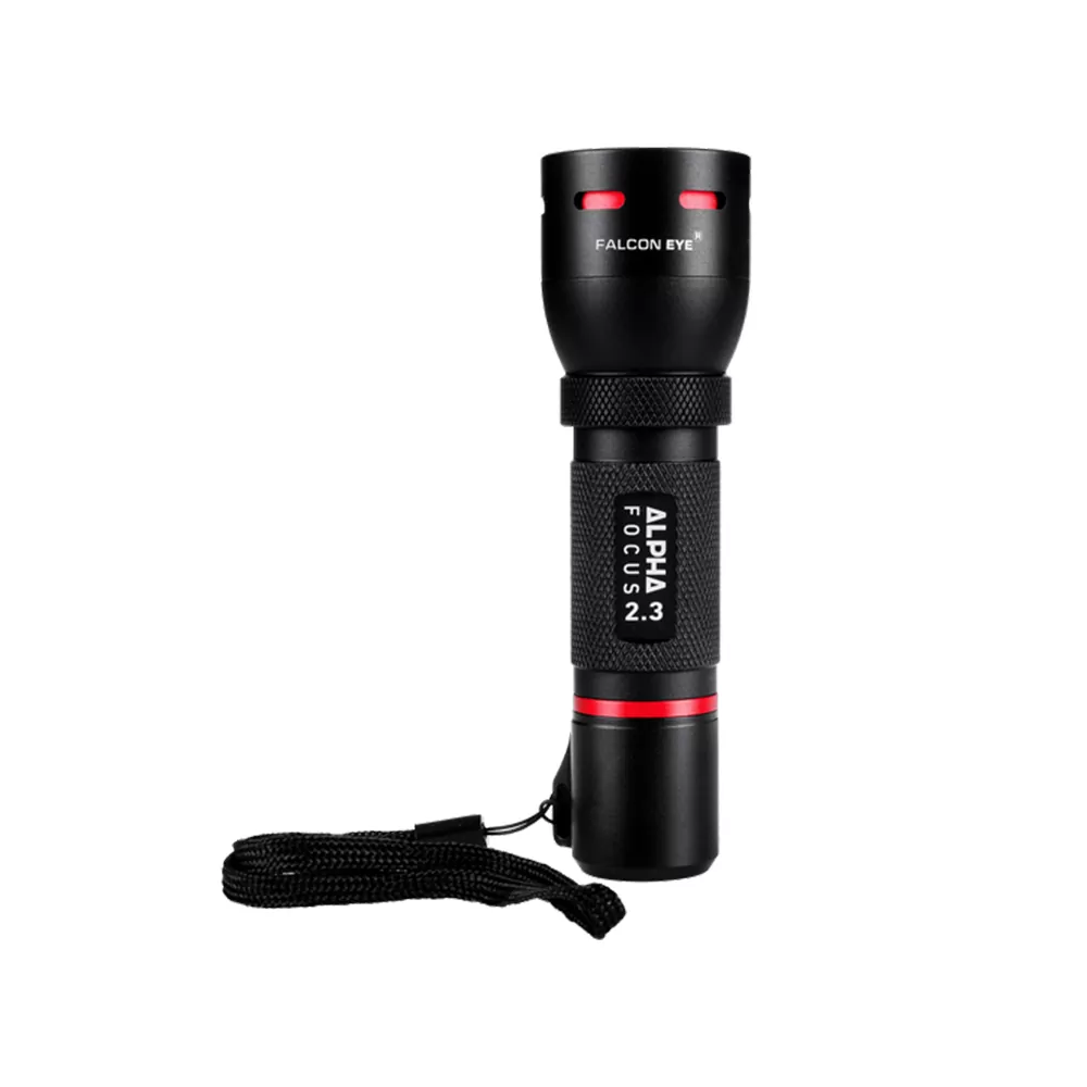 FALCON ΦΑΚΟΣ ΧΕΙΡΟΣ ΜΠΑΤΑΡΙΑΣ SIZE 3 x AAA LED FHH0114 IP44 300 LM ΑΛΟΥΜΙΝΙΟΥ ΜΑΥΡΟΣ - Image 4