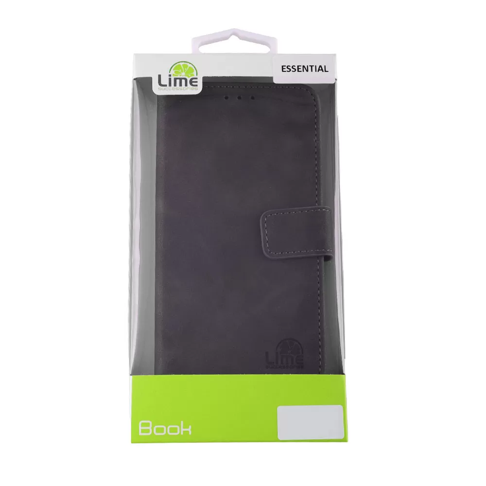LIME ΘΗΚΗ HUAWEI P40 LITE E 6.39" ESSENTIAL MAGNET BOOK STAND CLIP GREY - Image 2