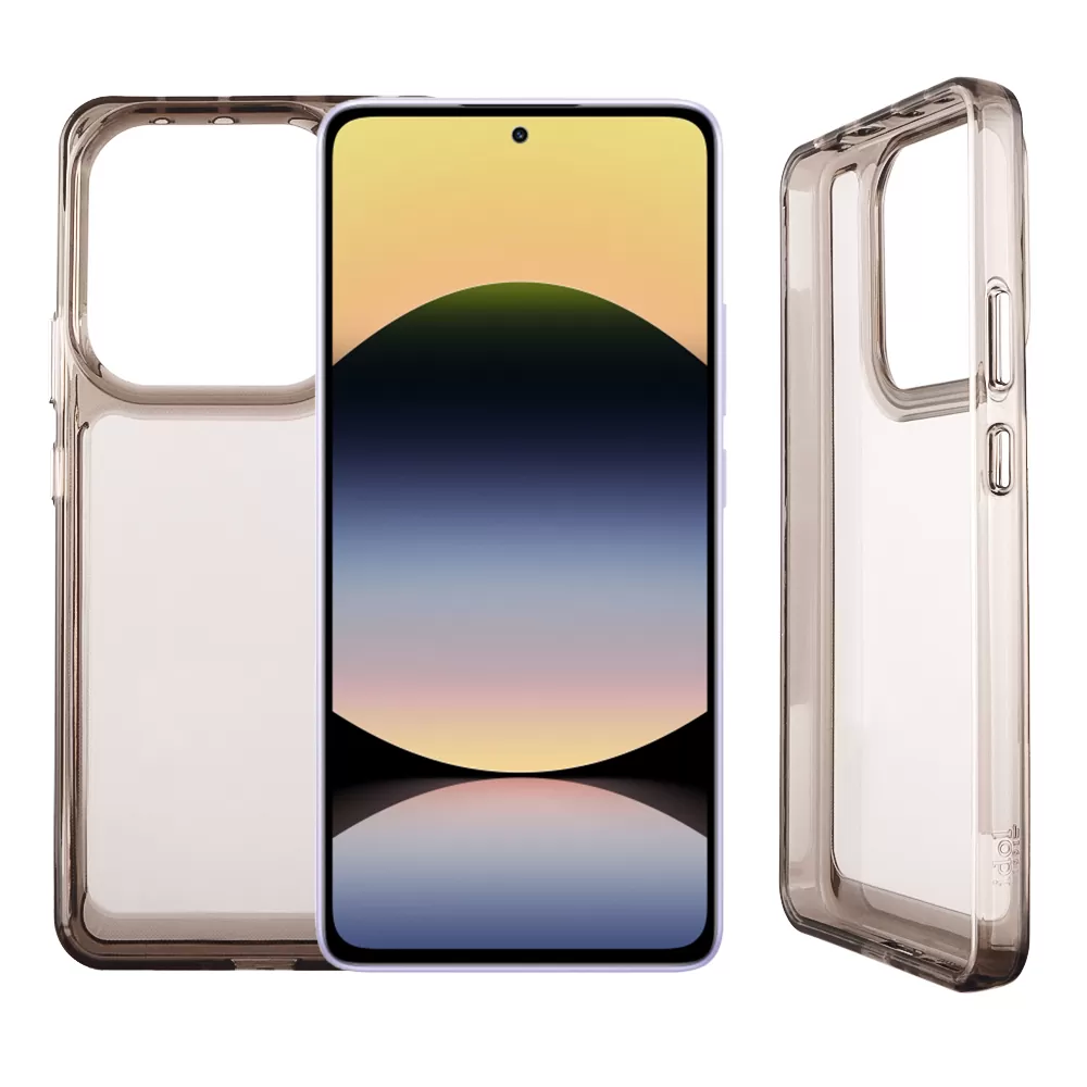 IDOL 1991 ΘΗΚΗ XIAOMI REDMI NOTE 14 5G 6.67" CRISTALYTE TPU CAMERA GUARD ΔΙΑΦΑΝΗ ΓΚΡΙ