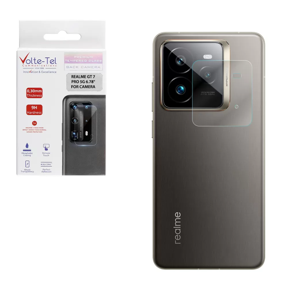 VOLTE-TEL TEMPERED GLASS REALME GT 7 PRO 5G 6.78" 9H 0.30mm FOR CAMERA