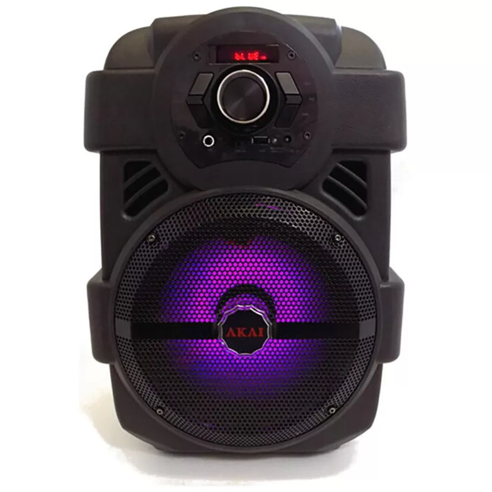 AKAI ABTS-808L PARTY SPEAKER ΦΟΡΗΤΟ ΗΧΕΙΟ BLUETOOTH ΜΕ LED, USB, AUX-IN ΚΑΙ ΜΙΚΡΟΦΩΝΟ 10W ΓΙΑ ΚΑΡΑΟΚΕ - Image 6