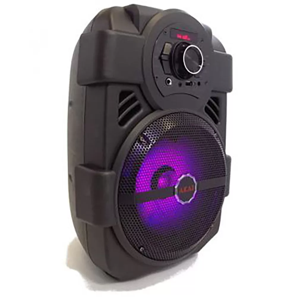 AKAI ABTS-808L PARTY SPEAKER ΦΟΡΗΤΟ ΗΧΕΙΟ BLUETOOTH ΜΕ LED, USB, AUX-IN ΚΑΙ ΜΙΚΡΟΦΩΝΟ 10W ΓΙΑ ΚΑΡΑΟΚΕ - Image 4